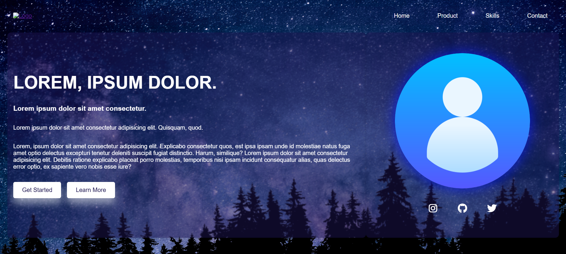 Basic Portfolio Pages